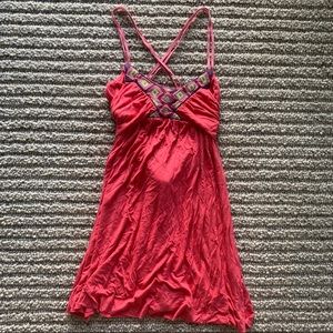 Geometric Design with Front to Back Tie Dress